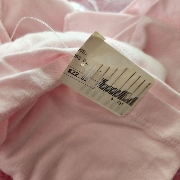 Moto XXX T-Shirt Pink Vintage Size Large Women Cap Sleeve Scoop Neck NWT - Picture 6 of 6